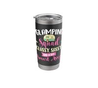 Glamping Squad Classy Sassy Glamper Glamorous Camping Camper Stainless Steel Insulated Tumbler