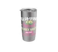 Glamping Squad Classy Sassy Glamper Glamorous Camping Camper Stainless Steel Insulated Tumbler