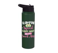 Glamping Squad Classy Sassy Glamper Glamorous Camping Camper Stainless Steel Insulated Water Bottle