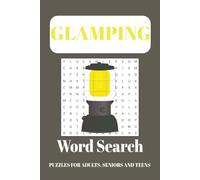 Glamping Word Search Puzzle Book: Word Searches with Easy to Read Print about Glamping, Camping, Tenting and More I 6x9 inches, 110 pages I 50+ puzzles...Gift for Vacations, Holidays and Free Times
