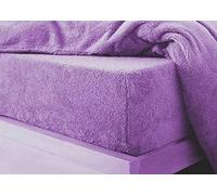 Glamptex Deep 30CM Teddy Bear Fur Sherpa Fleece Fitted Sheet, Single Double King Super (Lilac, Single)