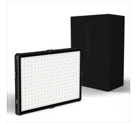 GlamSeries GlamLuxer M LED Panel Light, Adjustable Brightness 3200-5600 K, LED Lighting with Tabletop Tripod, Diffuser, Ball Head, Makeup Light 8 H Runtime