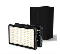 GlamSeries GlamLuxer S LED Panel Light, Adjustable Brightness 3200-5600 K, LED Lighting with Tabletop Tripod, Diffuser, Ball Head, Makeup Light 8 H Runtime