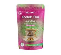 GLAMZ Kadak Tea- Cardamom Flavoured 3-in-1 Instant Premix- Milk, Tea & Sugar- Indian Style Authentic Premium Elaichi Karak Chai (500g/25 Cups, 3 in 1 Cardamom)