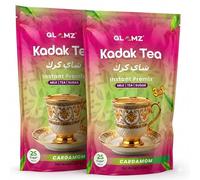 GLAMZ Kadak Tea- Cardamom Flavoured 3-in-1 Instant Premix- Milk, Tea & Sugar- Indian Style Authentic Premium Elaichi Karak Chai (500gx2 =1kg /50 Cups, 3 in 1 Cardamom (Sweetened)