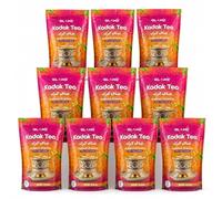 GLAMZ Kadak Tea - Desi Chai Flavoured 3-in-1 Instant Premix- Milk, Tea & Sugar- Indian Style Authentic Premium Chai (500gx10 = 5KG 250 Cups, (Sweetened)