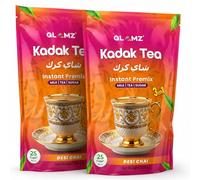 GLAMZ Kadak Tea - Desi Chai Flavoured 3-in-1 Instant Premix- Milk, Tea & Sugar- Indian Style Authentic Premium Chai (500gx2 = 1KG 50 Cups, (Sweetened)