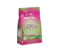 Glamz kadak Tea Instant Premix 3 in 1 Cardamom Flavour, With Milk Sugar Tea, Sachet Chai Premix, Quick Brew Travel Friendly, Strong Single Serve, (20g, 25 PCS)