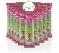GLAMZ Kadak Tea - Sweetened Cardamom 3-in-1 Instant Premix- Milk, Tea & Sugar- 20g Sachets- Authentic Premium Indian Cardamom (Elaichi) Karak Chai (Pack of 25)