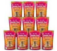 GLAMZ Kadak Tea- Unsweetened Desi Chai Flavoured Instant Premix- Milk & Tea, Sugar-Free- Indian Style Authentic Premium Desi Karak Chai (500gx10 = 5kg/350 Cups- DesiChai- Unsweetened)