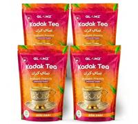 GLAMZ Kadak Tea- Unsweetened Desi Chai Flavoured Instant Premix- Milk & Tea, Sugar-Free- Indian Style Authentic Premium Desi Karak Chai (500gx4 = 2kg/140 Cups- DesiChai- Unsweetened)