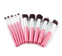 Glamza 10-Pieces Make Up Brush Set, Pink1 Units