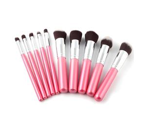 Glamza 10-Pieces Make Up Brush Set, Pink1 Units