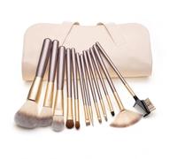 Glamza 12-Piece Champagne Brushes Set In Pouch1 Units