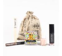 Glamza 5pc Lucky Dip Hessian Beauty Bag