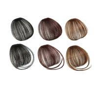 Glamza Clip In Hair Bangs With & Without Sideburns - Thinner Hair