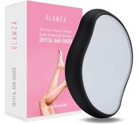 Glamza Crystal Hair Eraser Stone | Fast Effective Magic Crystal Hair Remover for Women & Men (Black)