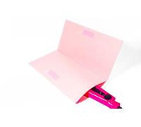 Glamza Hair Straightener Mat & Pouch - Made from Heat Resistant Safety Felt - Ideal for Home & Travel (Pink)
