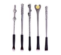 Glamza Harry Inspired 5pc Wizard Brush Sets - 2 Types - Black Tip