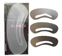 Glamza Multi Pack Eyebrow Stencil Kit 3 Stencil Eye Brow Liner Style Shaping Template