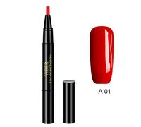 Glamza One Step Gel Nail Polish Pen - Bright Red