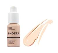 Glamza PHOERA Foundation Concealer Makeup Full Coverage Matte Brighten Long Lasting UK (101 PORCELAIN)