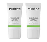 Glamza Phoera Matifying Face Primer TWIN PACK Pore Minimizing OIl Free Long Lasting Flawless Matte Finish