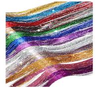 Glamza Sparkling Hair Tinsel - 9 Bright Colours to Choose From!