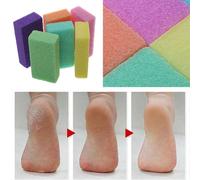Glamza Foot Pumice Sponge Callus Exfoliate Stone Hard Skin Remove Pedicure Scrubber PACK OF 4