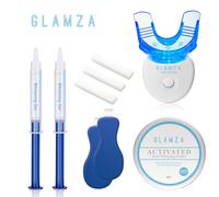 Glamza 'Ultimate' Teeth Whitening Kit- 1 x Hello Smile, 2 x 10ml Gels, 1 x Pro Nano, 1 x Glamza Charcoal Powder