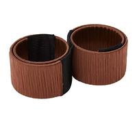 Glamza Women's Magic Hair Bun Snap Styling Donut Former French Twist Band Maker (Brown)