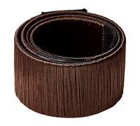 Glamza Women's Magic Hair Bun Snap Styling Donut Former French Twist Band Maker (Dark Brown)