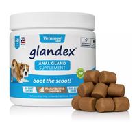 Glandex Anal Gland Support Peanut Butter Soft Chews for Dogs