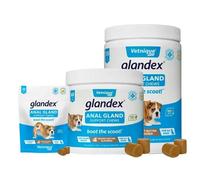 Glandex Anal Gland Support Peanut Butter Soft Chews for Dogs 60 Chews