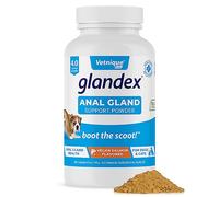Glandex Dog & Cat Anal Gland Sac Fiber Supplement Powder With Pumpkin, Digestive Enzymes & Probiotics - Vet Recommended Healthy Bowels & Digestion - Boot The Scoot by Vetnique Labs (114g)