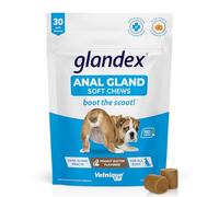 Glandex Fibre Supplements Dog Soft Chews with Pumpkin for Dogs, Digestive Enzyme & Probiotic - Vet Recommended to Boot the Scoot (30ct Chew)