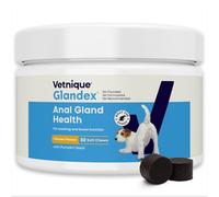 Glandex For Dogs UK - 30 Soft Chews - Vet-Formulated Anal Gland Support For Digestive Health - With Probiotics for Dogs, Omega-3s, Pumpkin & Fibre - Dog Probiotics for Gut Health - Boot The Scoot