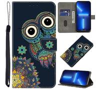 GLANDOTU Case for Honor Magic 5 Lite 5G /Honor X9A /Honor X40 5G,Multi-View PU Leather Wallet Flip Cover with [Standing Function] [Card Holder] for Honor Magic 5 Lite Phone Case -Mandala Owl