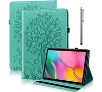 GLANDOTU Case for Honor Pad X8 10.1 inch 2022,lightweight folio Flip Embossed PU Leather Tablet Cover Case with fold Stand Protection(free Stylus pen) - Green