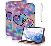 GLANDOTU Case for Honor Pad X8a 11 inch Case 2024,Multi-View Slim and Lightweight Patterned Tablet Cover Case with Stand for Honor Pad X8a -Two hearts