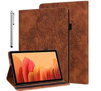 GLANDOTU Case for iPad Mini 2024 (A17 Pro) /iPad Mini 7/6 Generation 8.3 inch - (Auto Sleep/Wake),Embossed Flip Wallet Case PU Leather Protective Cover with Stand and Pen Holder -Brown