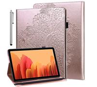 GLANDOTU Case for iPad Mini 2024 (A17 Pro) /iPad Mini 7/6 Generation 8.3 inch - (Auto Sleep/Wake),Embossed Flip Wallet Case PU Leather Protective Cover with Stand and Pen Holder -Rose gold