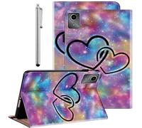 GLANDOTU Case for Lenovo Idea Tab 11 inch 2025/ Tab M11/ K11 11.0 inch 2024 Tablet Cases, Multi-View Slim PU Leather Tablet Cover with Flip Stand for Lenovo Tab M11 2024 -Two hearts