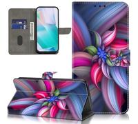 GLANDOTU Case for Samsung Galaxy A27 5G Phone Case, Multi-View PU Leather Wallet Flip Cover with Standing Function and Card Holder for Galaxy A27 Cases -Colourful Flowers