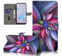 GLANDOTU Case for Samsung Galaxy S25 FE 5G Phone Case, Multi-View PU Leather Wallet Flip Cover with Standing Function and Card Holder for Samsung S25 fe Cases -Colourful Flowers