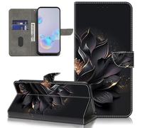GLANDOTU Case for Samsung Galaxy S25 FE 5G Phone Case, Multi-View PU Leather Wallet Flip Cover with Standing Function and Card Holder for Samsung S25 fe Cases -Purple lotus