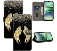 GLANDOTU Case for Xiaomi Redmi A5 Phone Case, Multi-View PU Leather Wallet Flip Cover with Standing Function and Card Holder for Redmi A5 4G Cases -Golden Wings