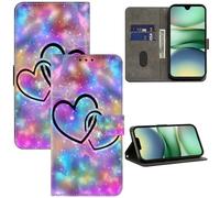 GLANDOTU Case for Xiaomi Redmi A5 Phone Case, Multi-View PU Leather Wallet Flip Cover with Standing Function and Card Holder for Redmi A5 4G Cases -Two Hearts