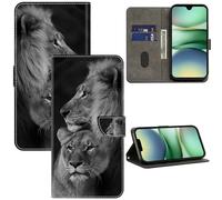 GLANDOTU Case for Xiaomi Redmi A5 Phone Case, Multi-View PU Leather Wallet Flip Cover with Standing Function and Card Holder for Redmi A5 4G Cases -Lion