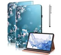 GLANDOTU for Samsung Galaxy Tab A11 Plus 2025 /A9 Plus 2023 11 inch Case,Multi-View Slim and Lightweight Patterned Tablet Cover with Folding Stand for Galaxy Tab A9 Plus Case -Plum Blossom